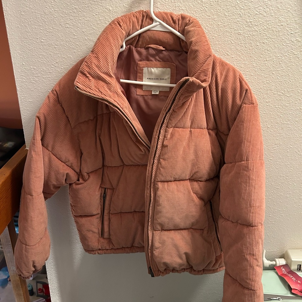 American Eagle Pink Corduroy Jacket